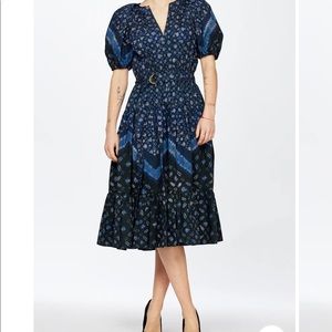 Esti Ultramarine belted dress